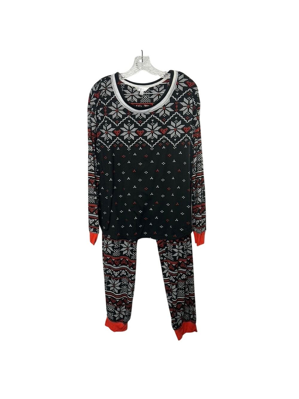 Secret Treasures Snowflake Long Sleeve 2 Piece Pajama Lounge Set Large 12/14